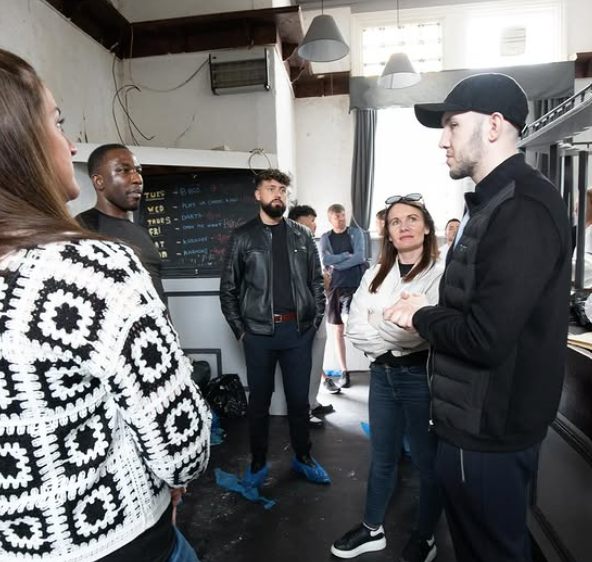 Joe on site with members of his private investor group